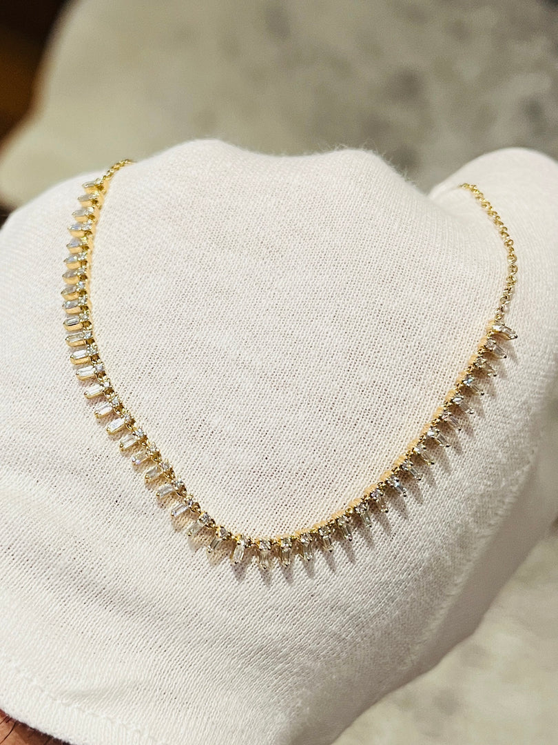 Baguette Spike Necklace