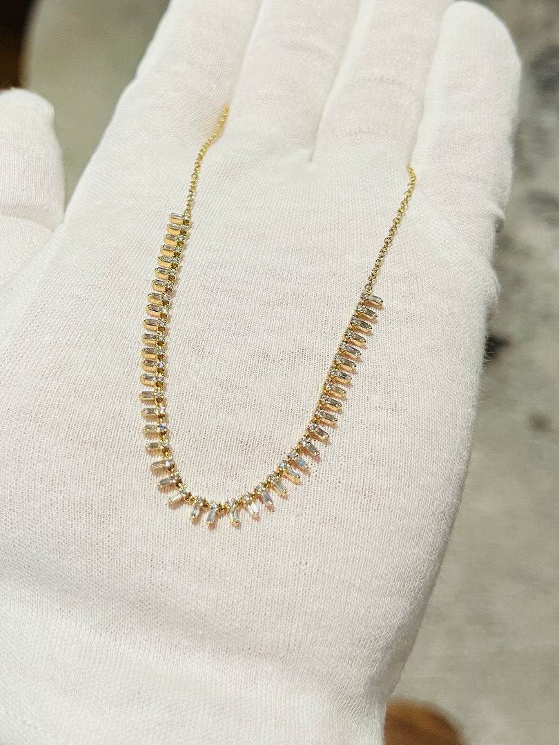Baguette Spike Necklace