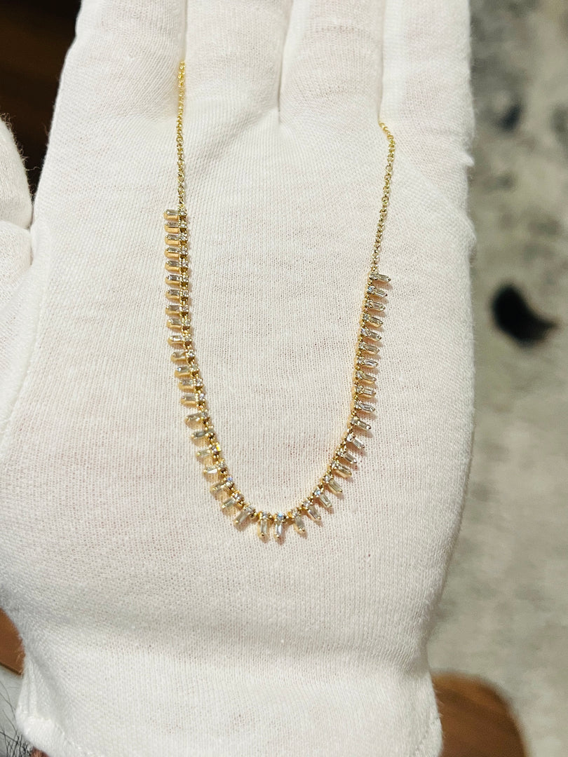Baguette Spike Necklace