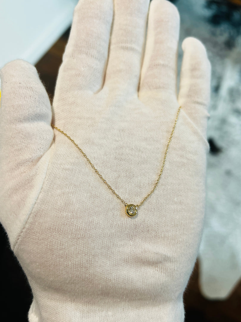 Bezel Diamond Pendant