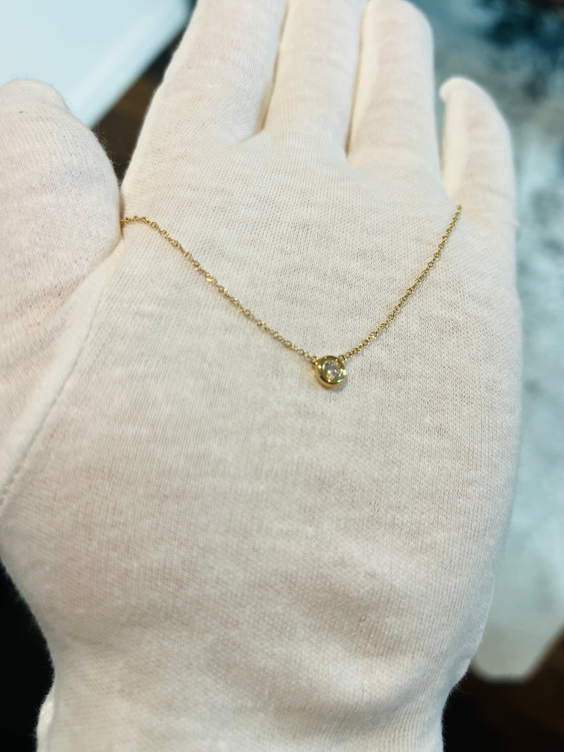 Bezel Diamond Pendant