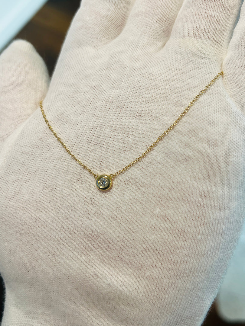 Bezel Diamond Pendant