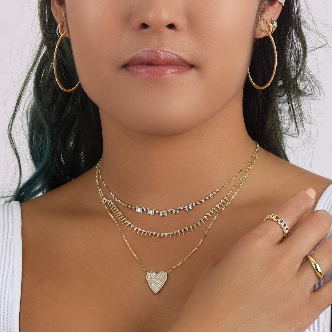 Mosaic Station Diamond Necklace