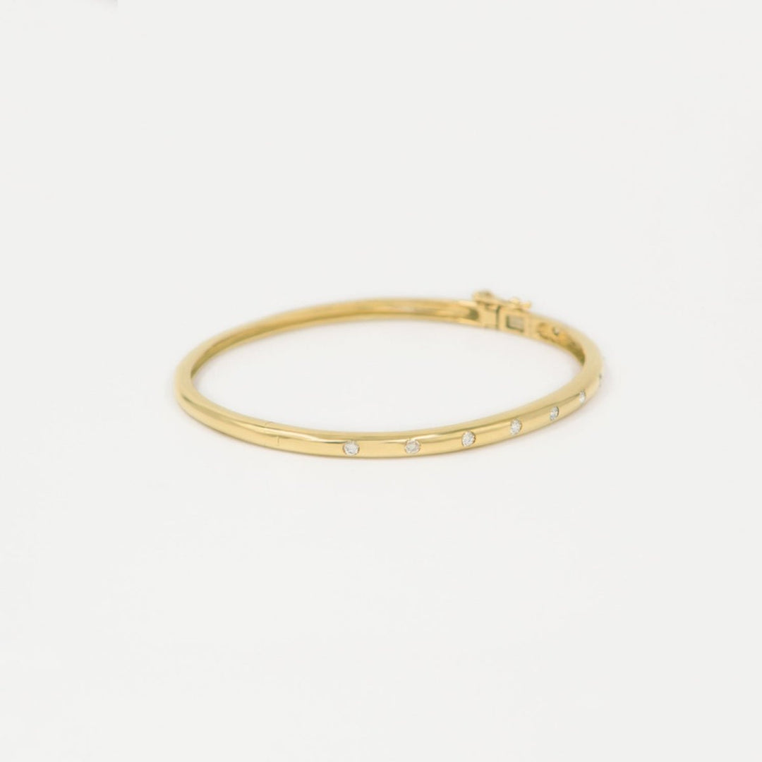 Burnish Diamond Bangle - Melody Lee Jewelry