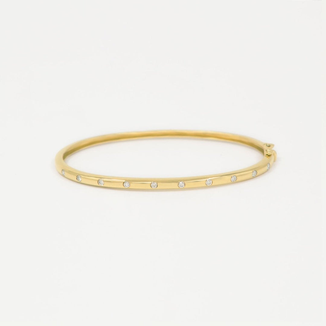 Burnish Diamond Bangle - Melody Lee Jewelry