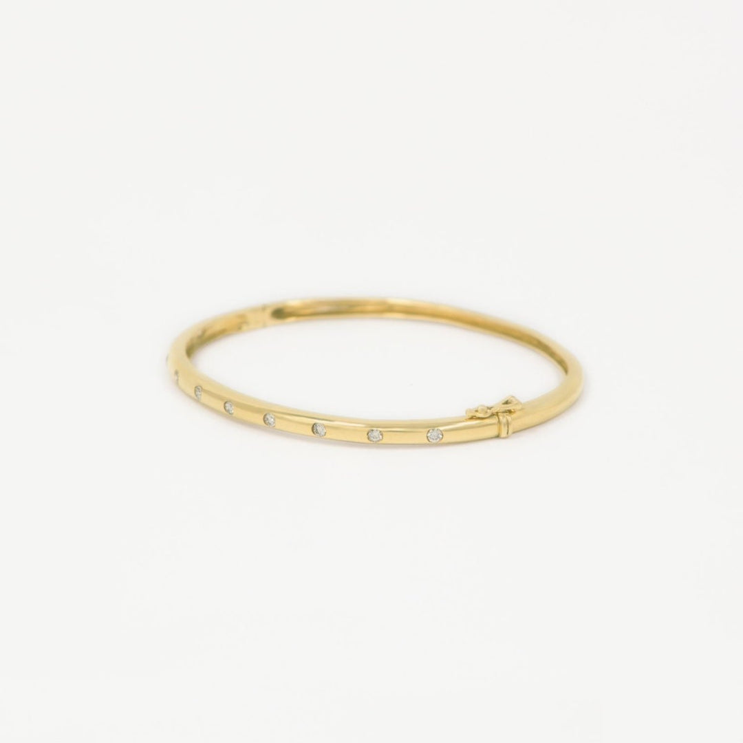 Burnish Diamond Bangle - Melody Lee Jewelry