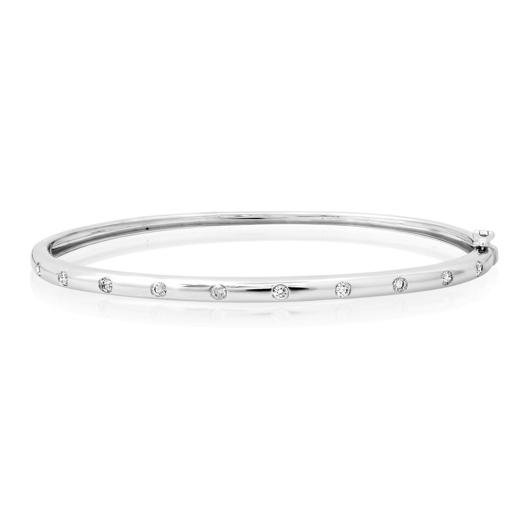 Burnish Diamond Bangle - Melody Lee Jewelry