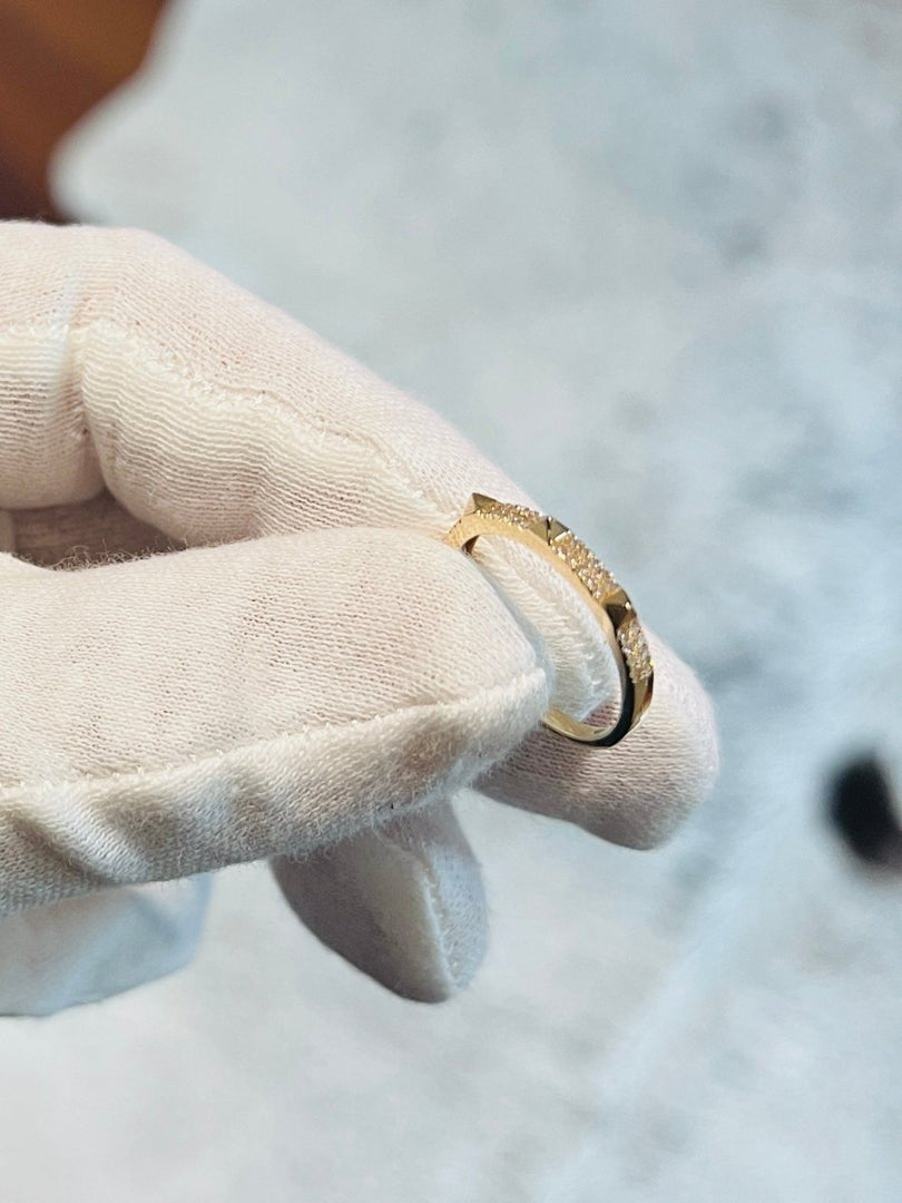 Diamonds and Spikes Ring - Melody Lee Jewelry