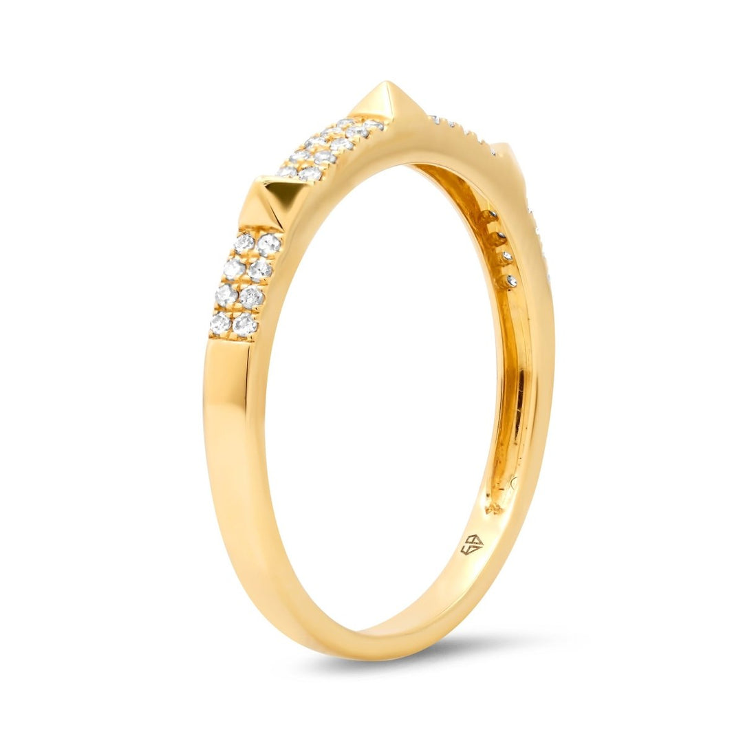 Diamonds and Spikes Ring - Melody Lee Jewelry
