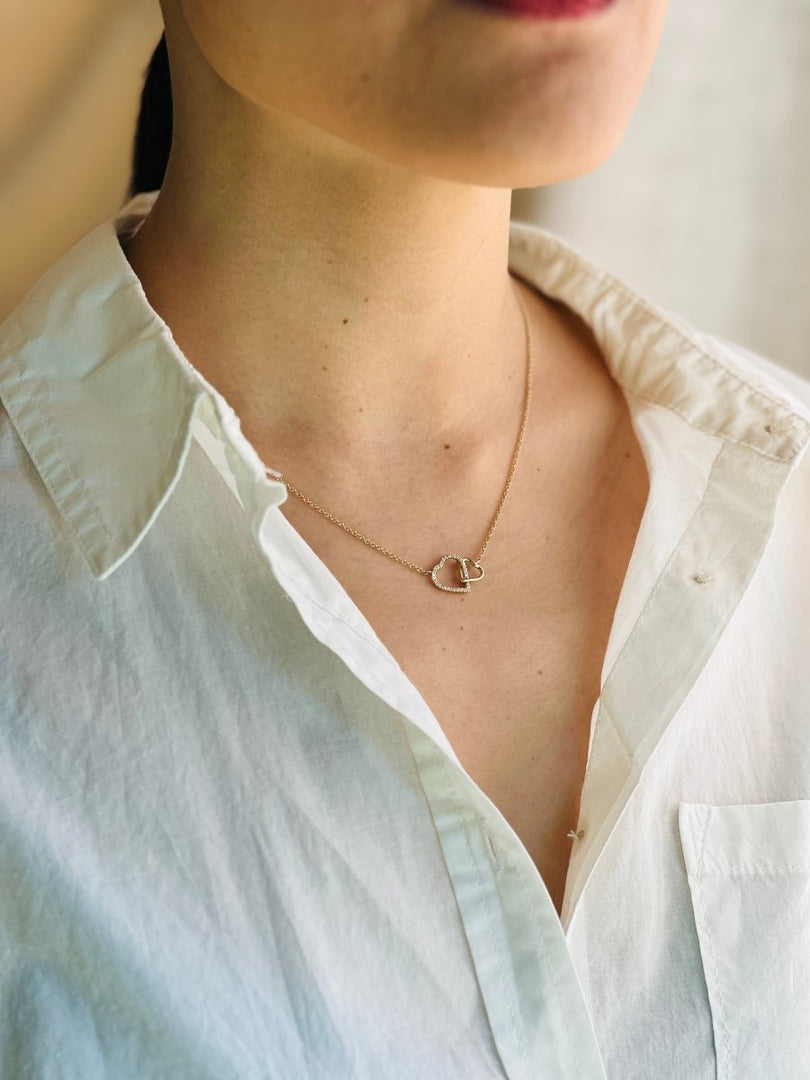 Double Heart Pendant - Melody Lee Jewelry