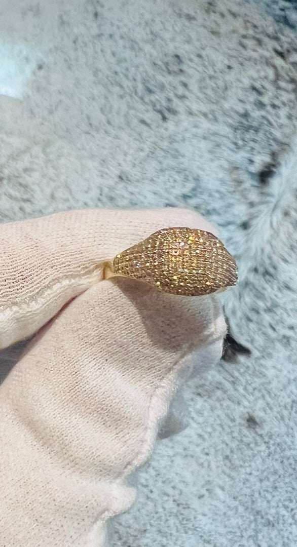 Full Pavé Signet Ring - Melody Lee Jewelry