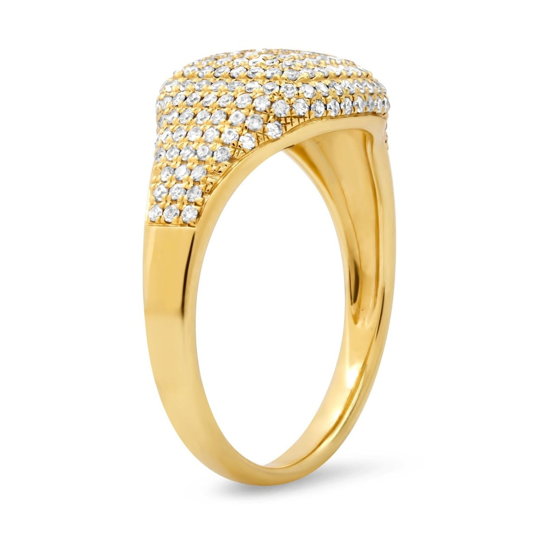 Full Pavé Signet Ring - Melody Lee Jewelry