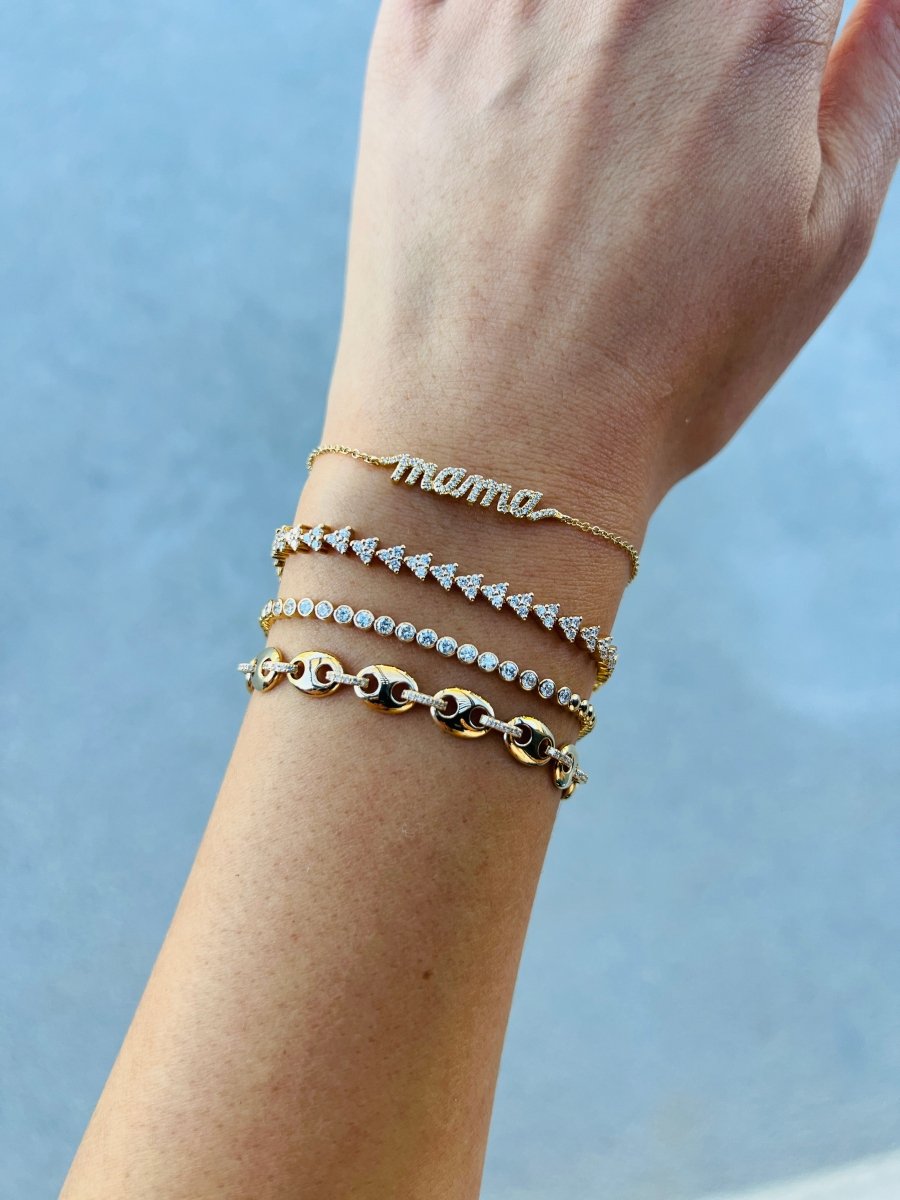 Diamond bar bracelet sales