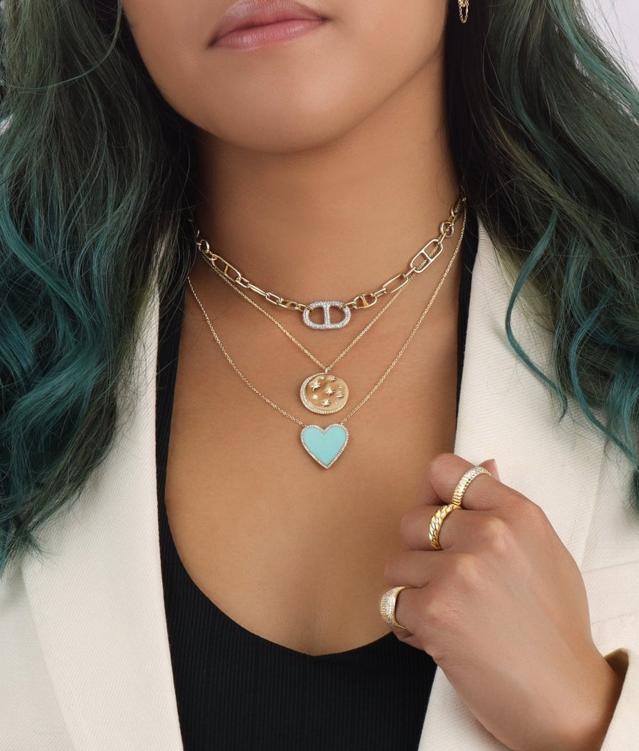 MOON AND STARBURST DISC - Melody Lee Jewelry