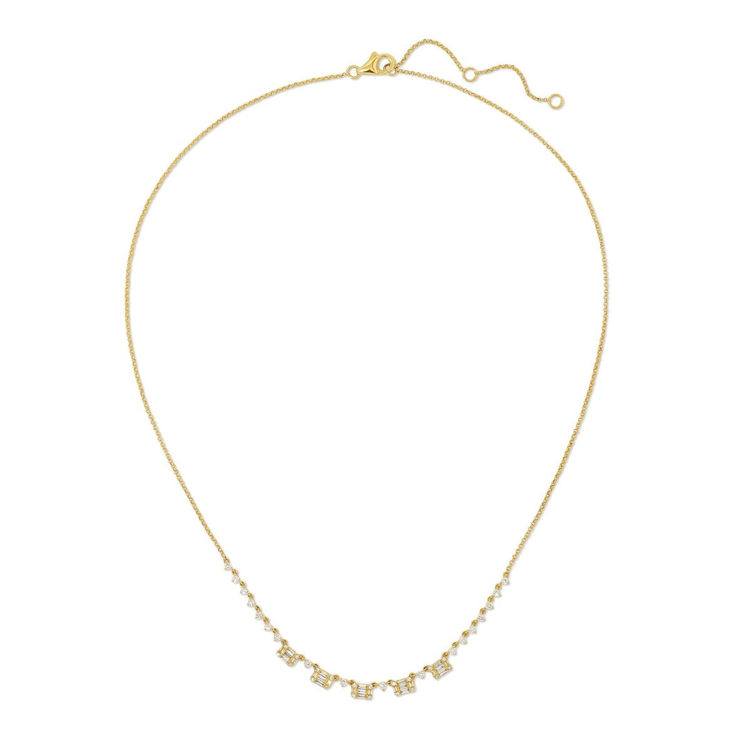 MOSAIC STATION DIAMOND NECKLACE - Melody Lee Jewelry