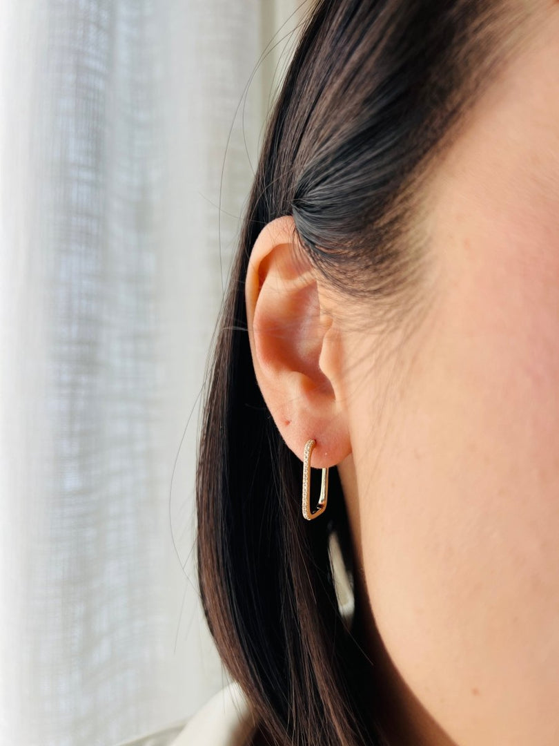 Olivia Pavé Diamonds Earrings - Melody Lee Jewelry