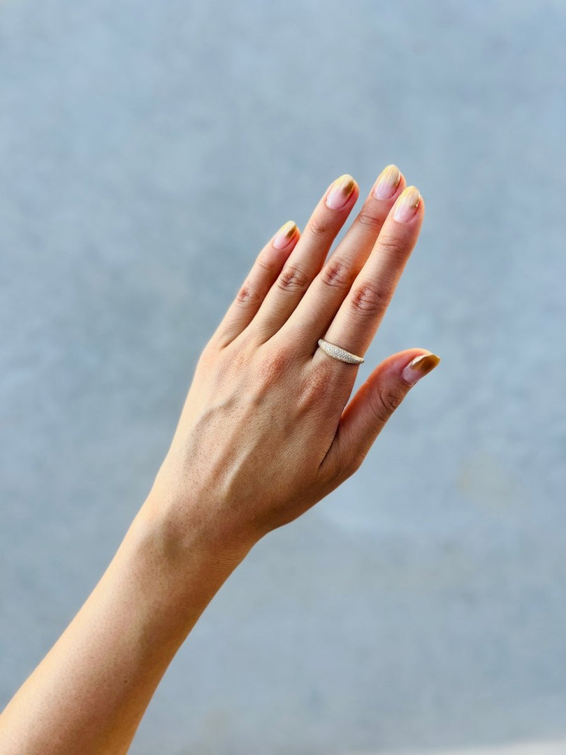 Pave Diamond Dome Ring - Melody Lee Jewelry