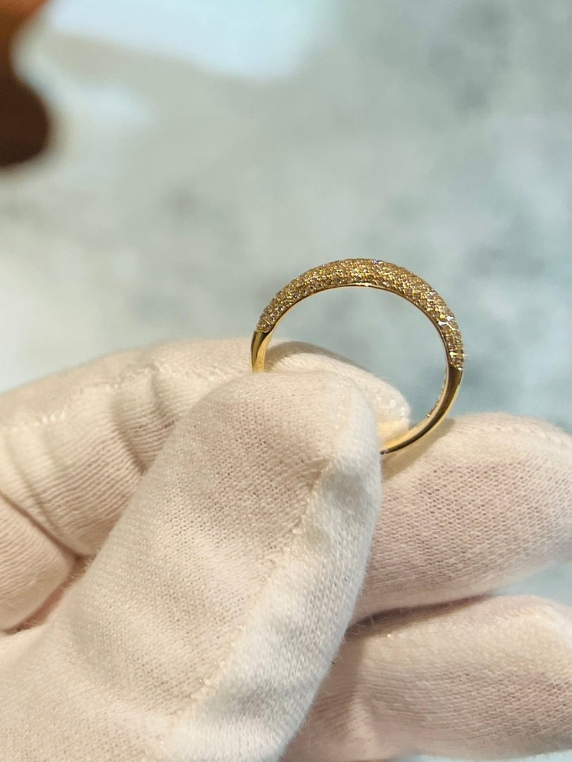 Pave Diamond Dome Ring - Melody Lee Jewelry