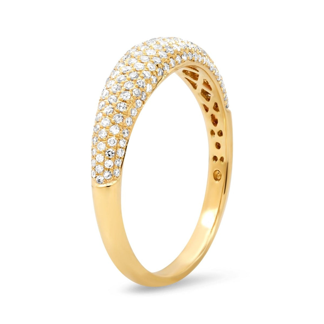 Pave Diamond Dome Ring - Melody Lee Jewelry