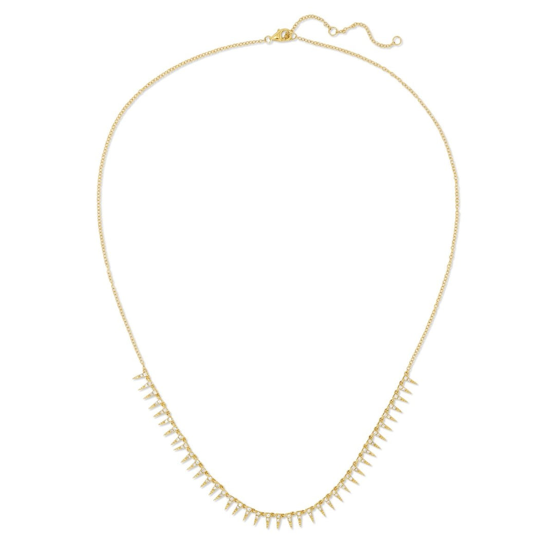 PAVÉ SPIKE DIAMOND NECKLACE - Melody Lee Jewelry