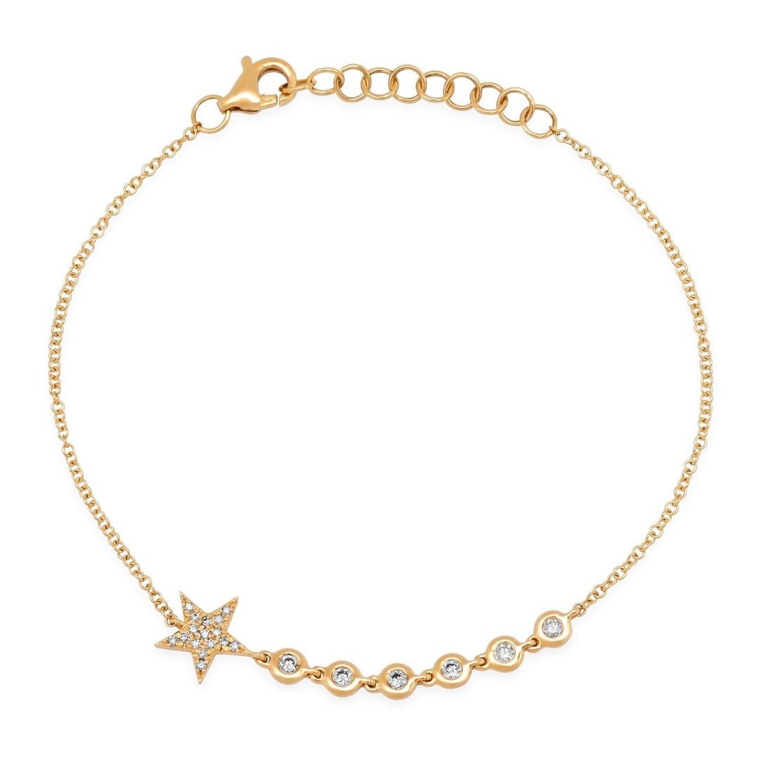 Shooting Star Diamond Bracelet - Melody Lee Jewelry