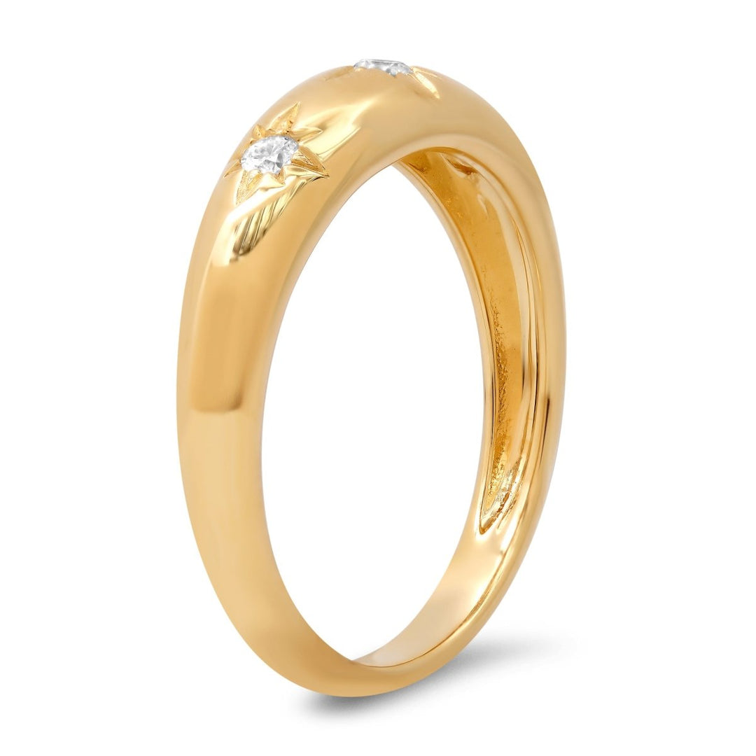 Starburst Diamond Dome Ring - Melody Lee Jewelry