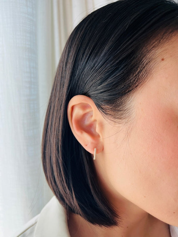 Alice pavé diamonds Earrings - Melody Lee Jewelry