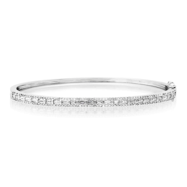 Baguette Diamond Bangle - Melody Lee Jewelry