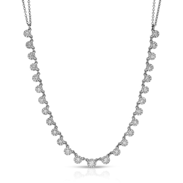 CLUSTER BEZEL NECKLACE - Melody Lee Jewelry