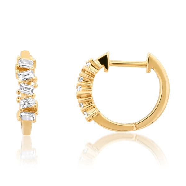 Eloise baguette diamond Earrings - Melody Lee Jewelry
