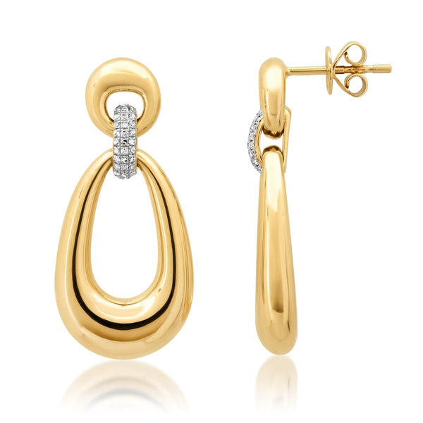 Estelle Gold Door Knockers Earrings - Melody Lee Jewelry