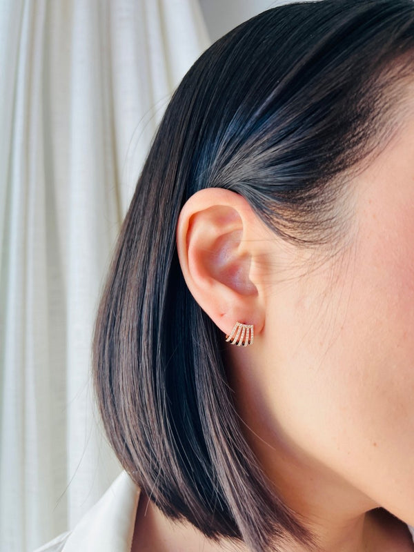 Gala Wrapped Studs Earrings - Melody Lee Jewelry