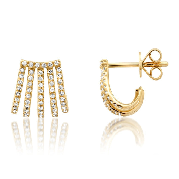 Gala wrapped studs Earrings - Melody Lee Jewelry
