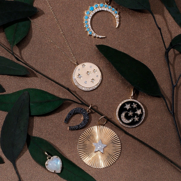 MOON AND STARBURST DISC - Melody Lee Jewelry