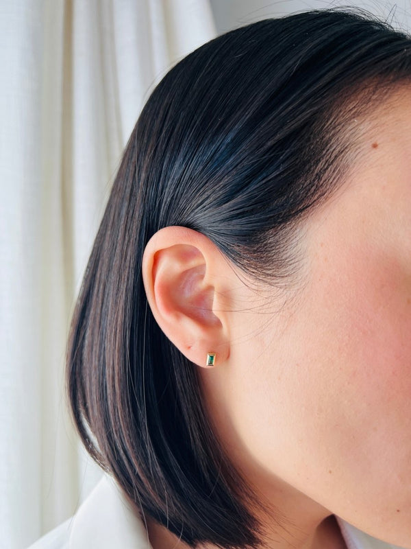 Pixie Emerald Studs Earrings - Melody Lee Jewelry