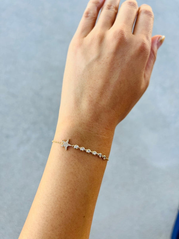 Shooting Star Diamond Bracelet - Melody Lee Jewelry