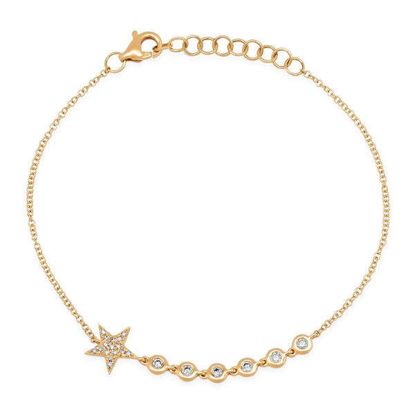 Shooting Star Diamond Bracelet - Melody Lee Jewelry